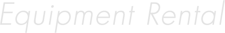 Equipment Rental